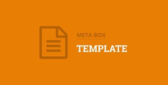 Meta Box Template addon gpl