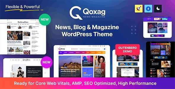 Qoxag - WordPress News Magazine Theme Real GPL