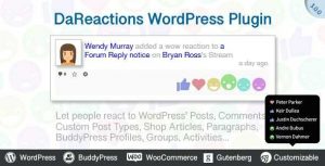 Reactions WordPress Plugin Real GPL