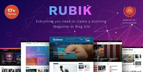 Rubik - A Perfect Theme for Blog Magazine Website GPL