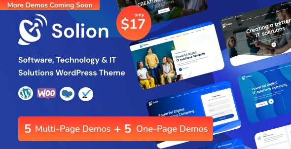 Solion - Technology & IT Solutions WordPress Theme Real GPL