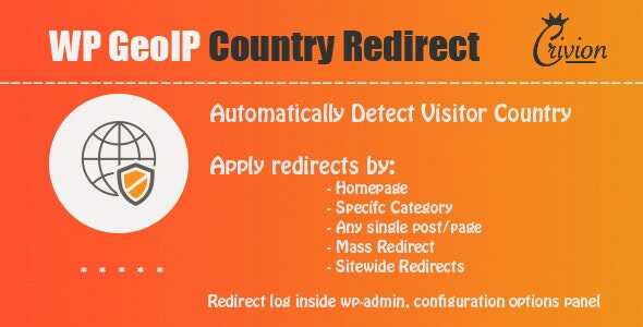 WP GeoIP Country Redirect Plugin Real GPL