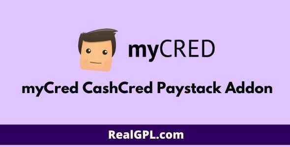 myCred CashCred Paystack Addon gpl