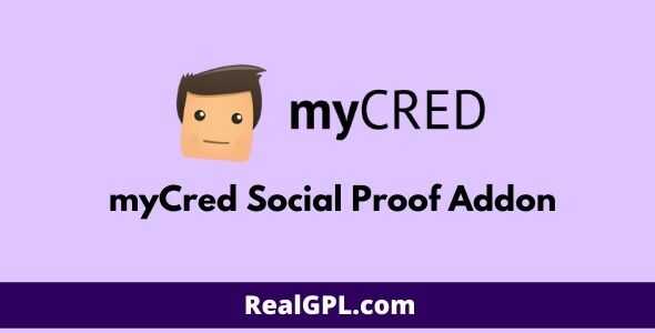 myCred Social Proof Addon gpl