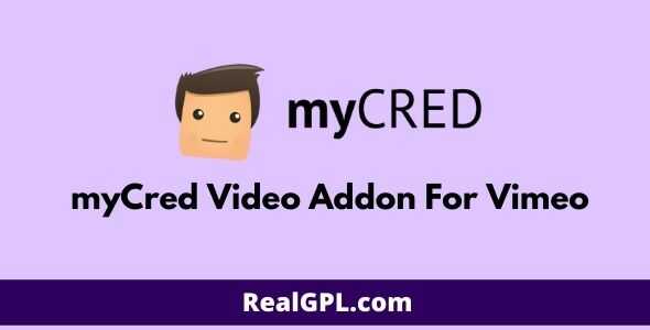 myCred Video Addon For Vimeo gpl