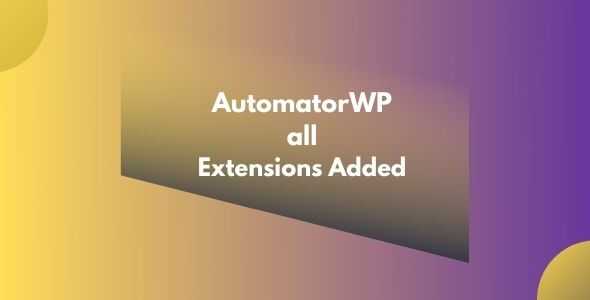 AutomatorWp all extension added