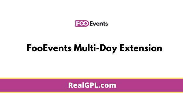 FooEvents Multi Day Extension GPL