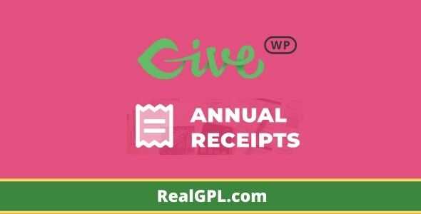 GiveWP Annual Receipts GPL