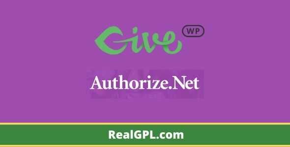 GiveWP Authorize.net Gateway addon gpl