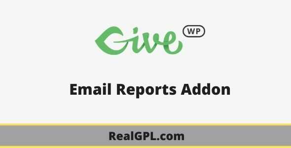 GiveWP Email Reports gpl