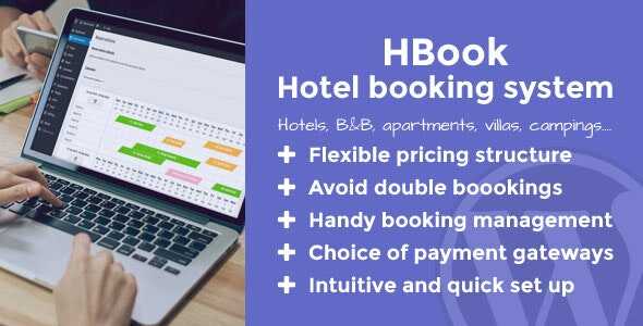 HBook - Hotel booking system - WordPress Plugin Real GPL