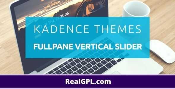 Kadence Fullpane Vertical Slider addon gpl