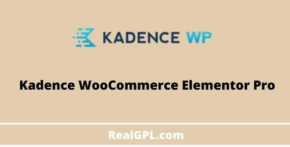 Kadence WooCommerce Elementor Pro addon