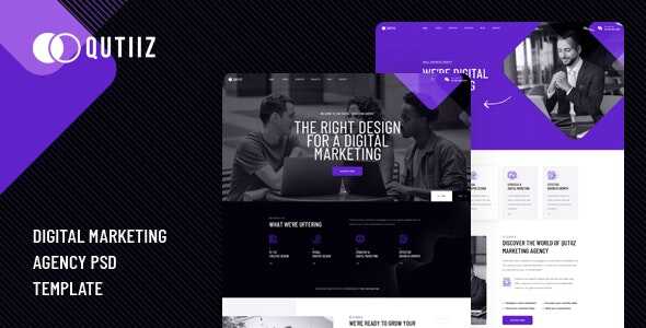 Qutiiz Digital Marketing Agency WordPress Theme GPL