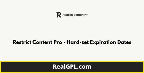 Restrict Content Pro - Hard-set Expiration Dates Restrict Content Pro - Hard-set Expiration Dates