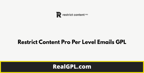 Restrict Content Pro Per Level Emails GPL Restrict Content Pro Per Level Emails GPL