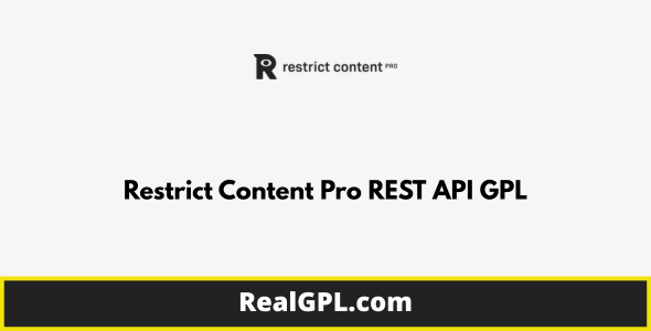 Restrict Content Pro REST API GPL Restrict Content Pro REST API GPL