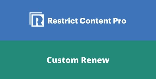 Restrict Content Pro – Custom Renew Addon gpl