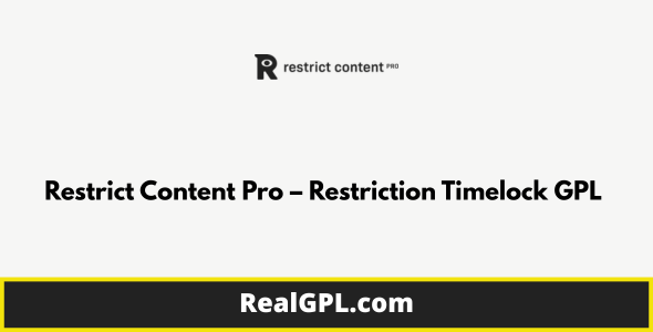 Restrict Content Pro – Restriction Timelock GPL