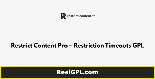 Restrict Content Pro – Restriction Timeouts GPL