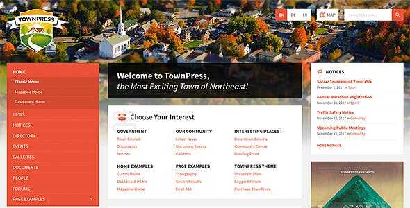 TownPress WordPress theme GPL