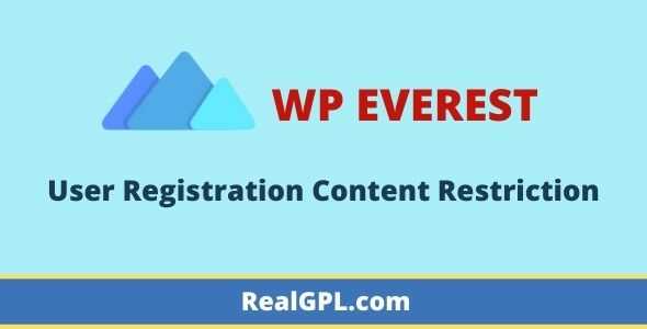 User Registration Content Restriction addon gpl