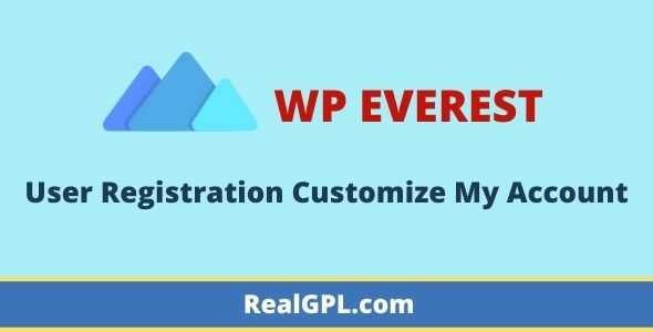 User Registration Customize My Account addon gpl