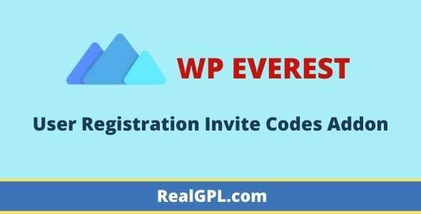 User Registration Invite Codes Addon GPL