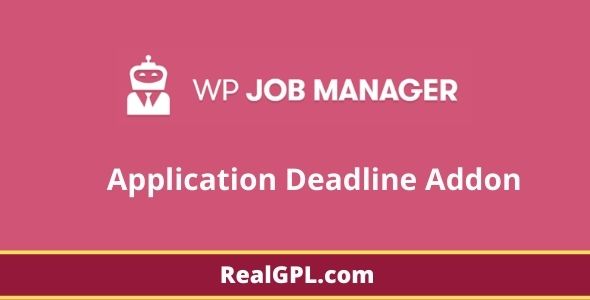 WP Job Manager Application Deadline addon gpl