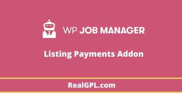 WP Job Manager Listing Payments addon gpl