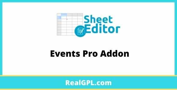 WP Sheet Editor Events Pro Addon