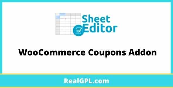 WP Sheet Editor WooCommerce Coupons Addon GPL
