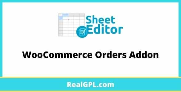 WP Sheet Editor WooCommerce Orders Addon GPL