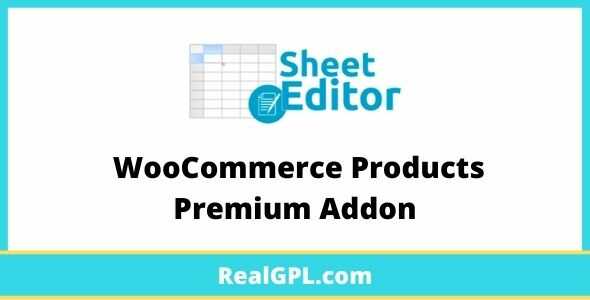 WP Sheet Editor WooCommerce Products Premium Addon GPL