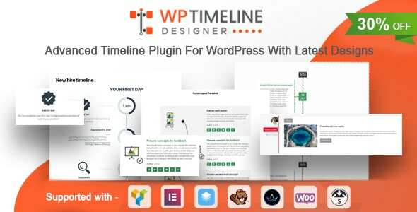 WP Timeline Designer Pro - WordPress Timeline Plugin Real GPL