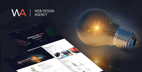 Wagency - Web Design Company WordPress Theme Real GPL