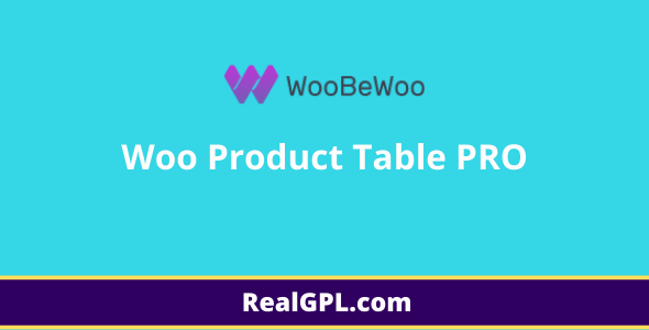 Woo Product Table PRO Real GPL