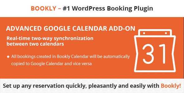 Bookly Advanced Google Calendar Addon GPL