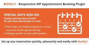 Bookly Special Days Addon GPL