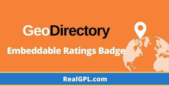 GeoDirectory Embeddable Ratings Badge Addon gpl