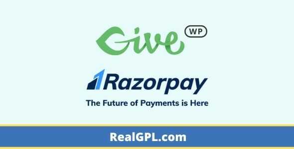 GiveWP Razorpay Gateway addon gpl