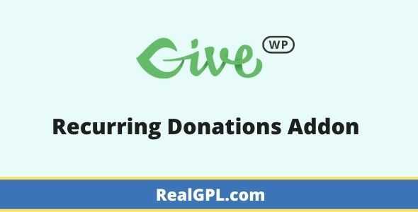 GiveWP Recurring Donations gpl