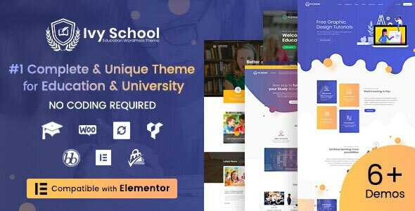 IvyPrep Education & School WordPress Theme GPL