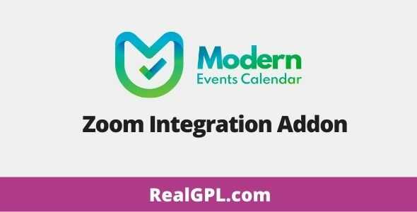 Modern Events Calendar Zoom Integration gpl