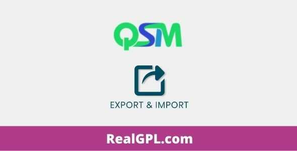 QSM Export & Import Addon GPL