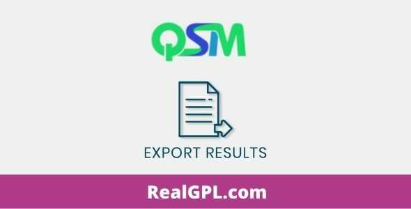 QSM Export Results Addon GPL