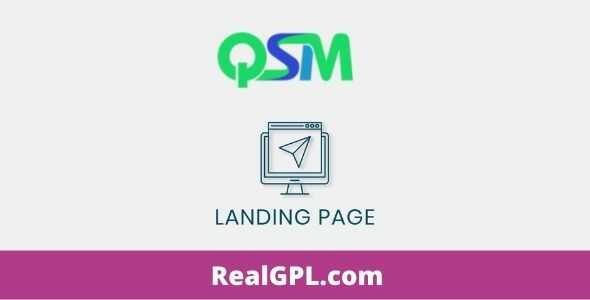 QSM Landing Page Addon GPL