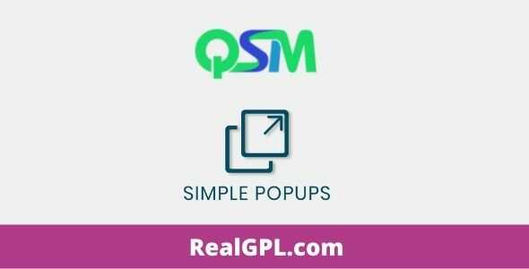 QSM Simple Popups aDDON GPL
