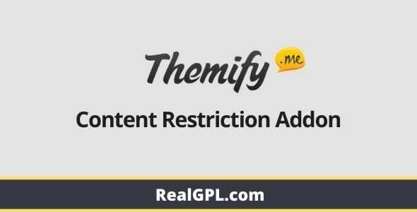 Themify Builder Content Restriction Addon gpl