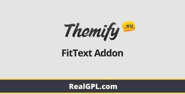 Themify Builder FitText Addon gpl